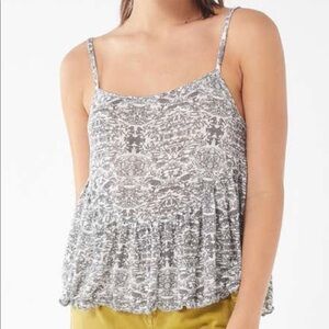 Urban Outfitters Patterned Babydoll Tank Top